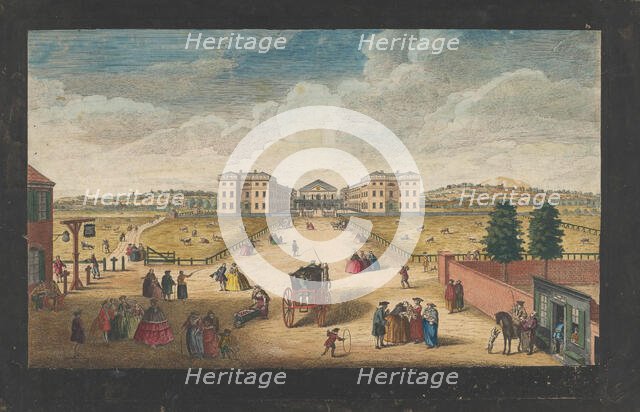 View of the Foundling Hospital in London, 1751. Creators: Robert Sayer, Fabr. Parr.