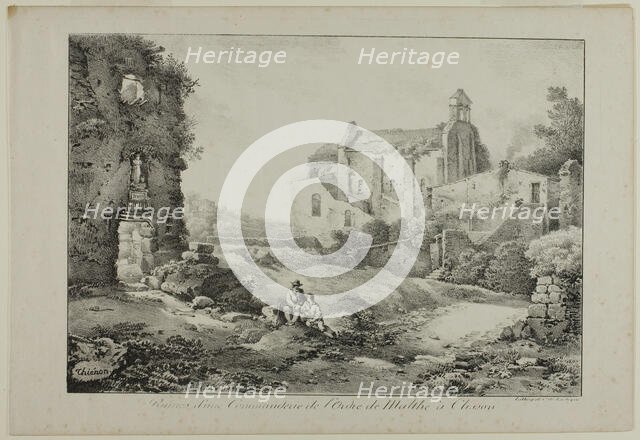 Ruins of the Commanding Post of the Order of Malta, Clisson, 1817. Creator: Claude Thiénon.