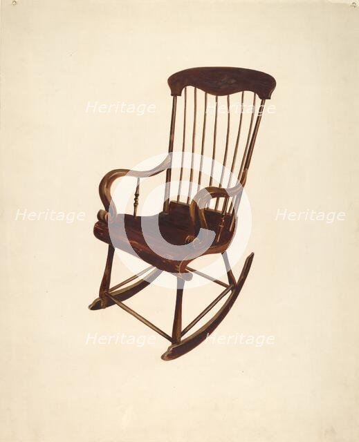Rocking Chair: Bishop Hill, 1935/1942. Creator: William Spiecker.
