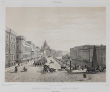The Bolshaya Morskaya Street (Big Sea Street) in Saint Petersburg, 1840s.