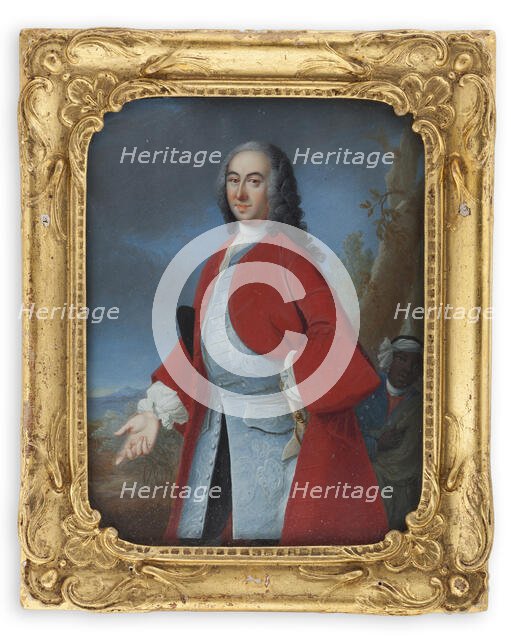 Postmaster Chr. Völschow, 1684-1729. Creator: Gustaf von Mardefeld.