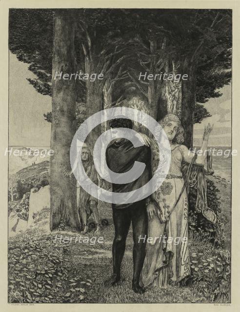 On Death Part Two, Opus XIII Print 4: Genius (Artist), 1903. Creator: Max Klinger (German, 1857-1920); Felsing, Berlin.