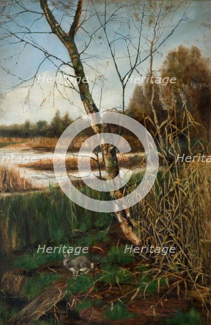 Autumn at Olton Mill, 19th century.  Creator: W. H. Middleton.