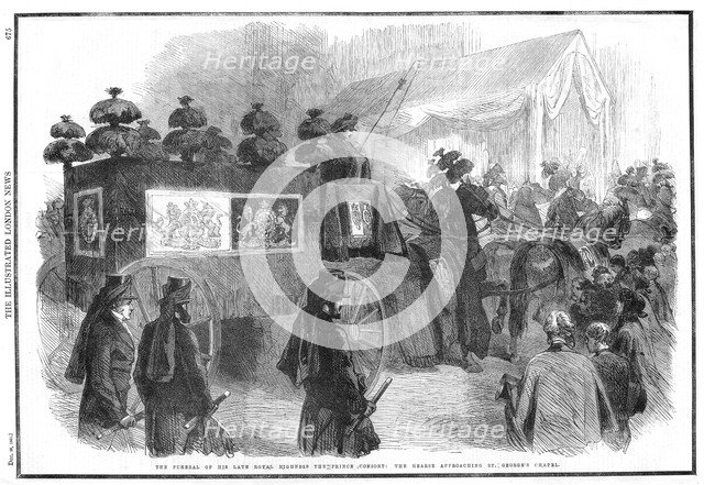 Funeral of Albert, Prince Consort, 1861. Artist: Unknown