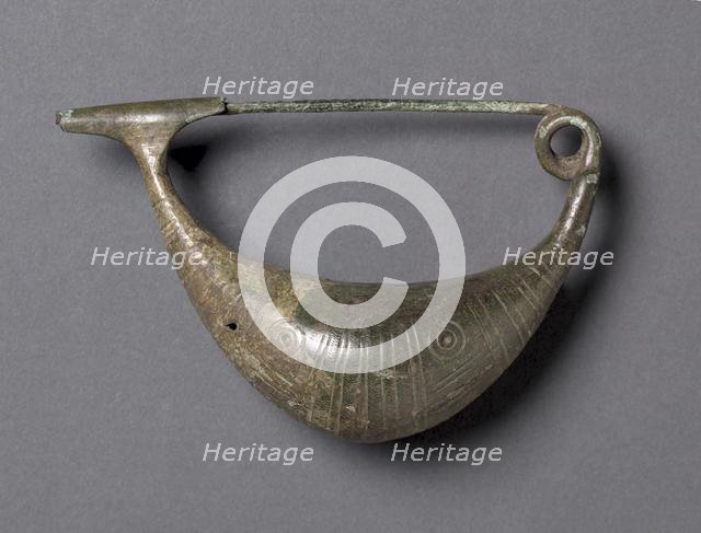 Boat-Shaped Fibula, c. 900-700 BC. Creator: Unknown.