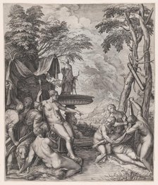 Diana Discovering Callisto's Pregnancy, 1566. Creator: Cornelis Cort.