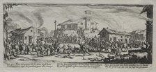 The Large Miseries of War: Pillaging and Burning of a Village, 1633. Creator: Jacques Callot (French, 1592-1635).