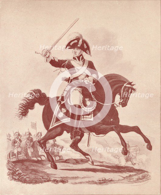 'Officer, 2nd Regiment Life Guards (Waterloo Period)', 1812-1815 (1909). Artist: Joseph Constantine Stadler.