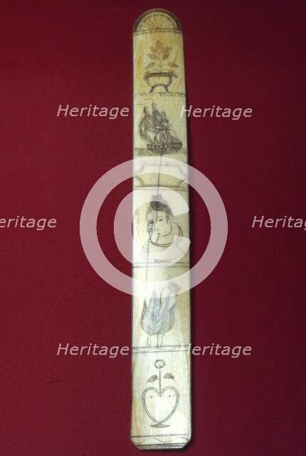 Busk (Corset Stay), Holland, c. 1800/10. Creator: Unknown.