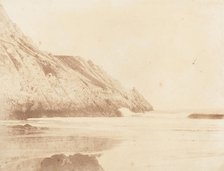 3 Cliffs Bay with a Wave, 1853-56. Creator: John Dillwyn Llewelyn.