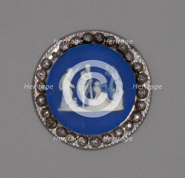 Button with Choice of Hercules, Burslem, Late 18th century. Creator: Wedgwood.