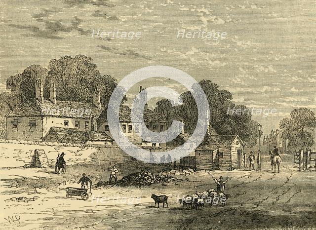 'The Old Turnpike, Kensington, in 1820', (c1876). Creator: Unknown.