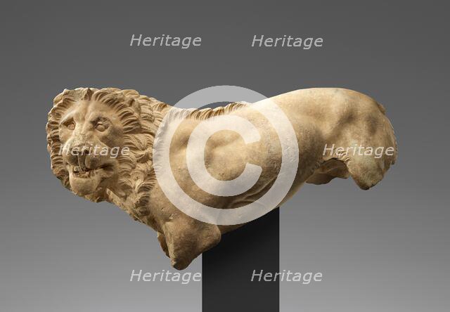 Statue of a Funerary Lion, about 325 BC. Creator: Unknown.