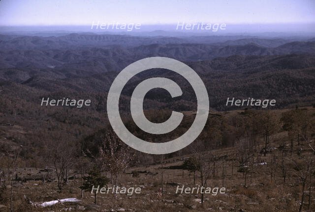View from the Skyline Drive, Virginia., ca. 1940. Creator: Jack Delano.