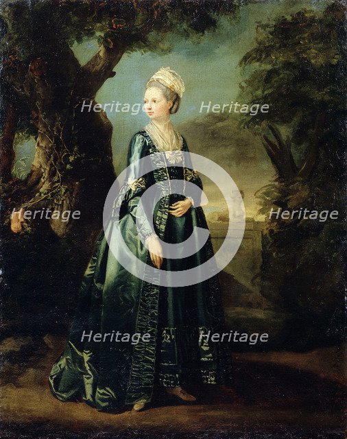 'Lady in a Garden' (Portrait of Grand Duchess Natalia), c1773-c1776. Artist: Pierre Etienne Falconet