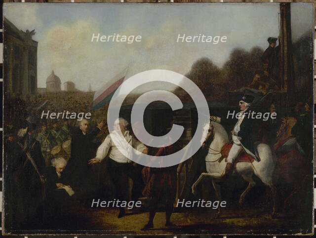 Execution of Louis XVI, January 21, 1793. Creator: Charles Benazech.