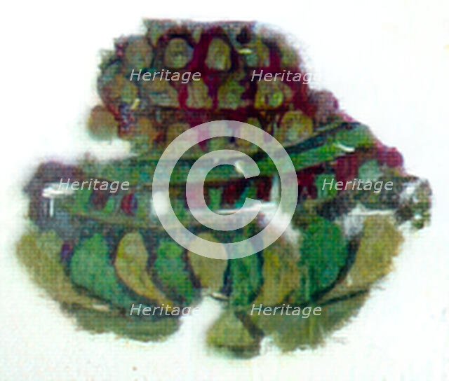 Textile Fragment, Coptic, 5th century. Creator: Unknown.