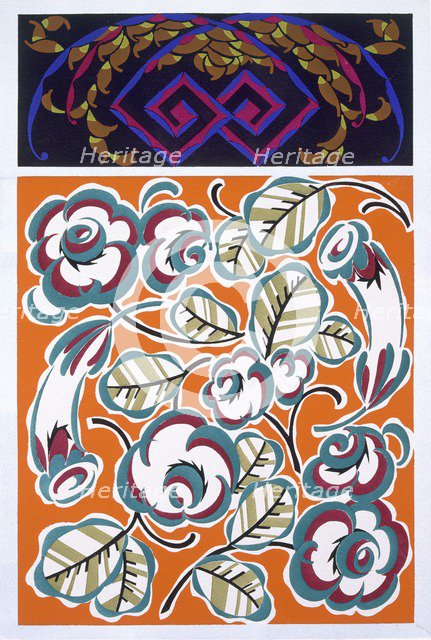 Interior design pattern, pub. 1921. Creator: Auguste H. Thomas active 1910-1930s;.