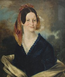 Portrait of Pristella Krasuska née Abraniecka, 1842. Creator: Guerard de Frainse.