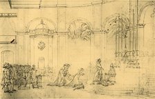 Sketch for 'The Coronation of Napoleon', c1807, (1921). Creator: Jacques-Louis David.