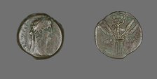 Coin Portraying Emperor Claudius, 41-54 (probably minted about 49-50). Creator: Unknown.