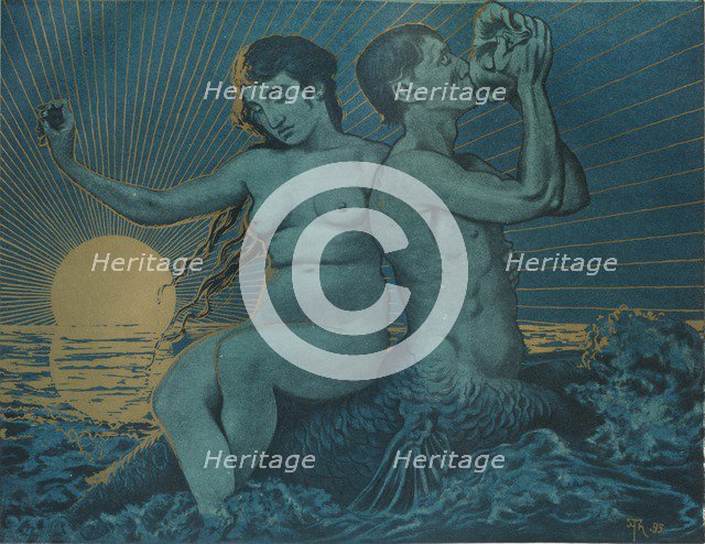 'Triton and Nereide', 1895. Artist: Hans Thoma.