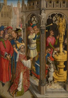 St Augustine Sacrificing to a Manichaean Idol (?). Creator: Unknown.