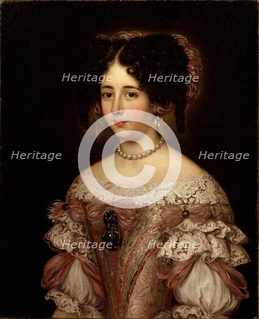 Portrait of Hortense Mancini (1646-1699), Duchesse Mazarin, 1677-1679. Creator: Voet, Jacob Ferdinand (1639-1689).