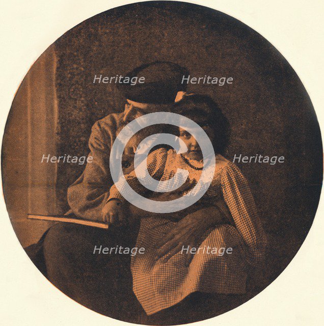 'Portrait of Domenico Morelli and his Grandchild', c1900 (1901-1902). Artist: Alinari.