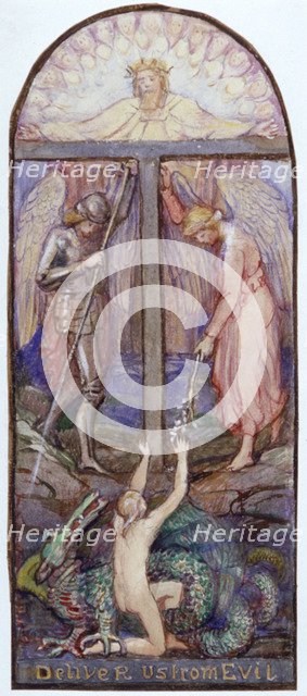 'Design for Stained Glass', c1864-1930.                Artist: Anna Lea Merritt