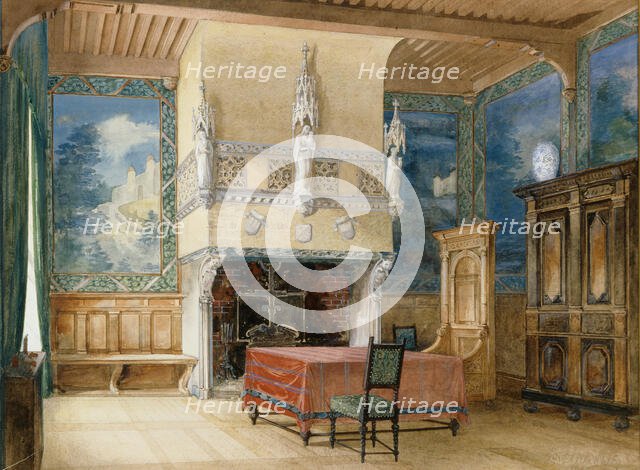 Dutch interior, 1896. Creator: Jacob Ahrenberg.