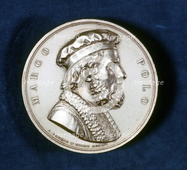 Marco Polo, Venetian traveller and merchant, 19th century. Artist: Unknown