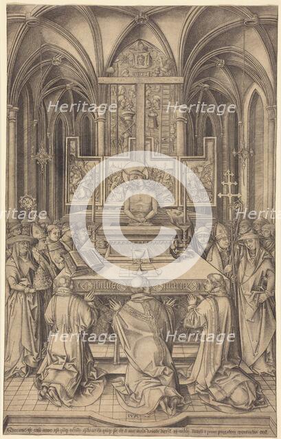 The Mass of Saint Gregory, c. 1490/1500. Creator: Israhel van Meckenem.