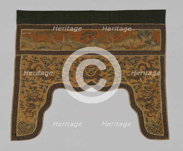 Valance, China, Qing dynasty (1644-1911), 1775/1800. Creator: Unknown.