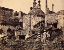 Lucknow, India: the Chutter Munzil, showing damage caused by an explosion during the Indian...c1858. Creator: Felice Beato.