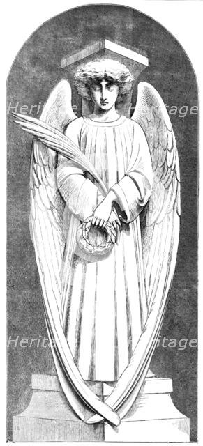 Angel of the Scutari Monument, by Marochetti, at the Crystal Palace, 1856.  Creator: Unknown.
