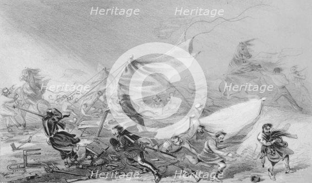 'Camp Before Sebastopol - Effects of the Frightful Storm on the 14th Nov', 1854, (1850s).  Creator: Unknown.