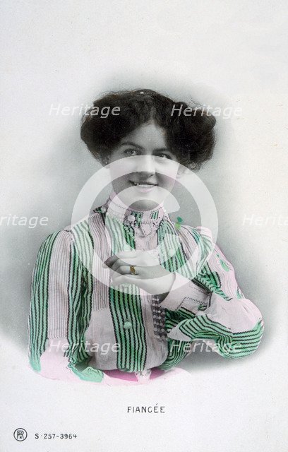 'Fiance', vintage French postcard, c1900. Artist: Unknown