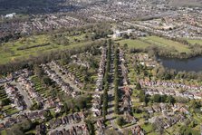 Canons Drive and the landscape park at Canons Park, Harrow, London, 2018. Creator: Historic England Staff Photographer.