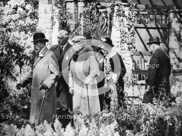 King George V and Queen Mary at the Chelsea Flower Show, London, 1930s. Artist: Unknown