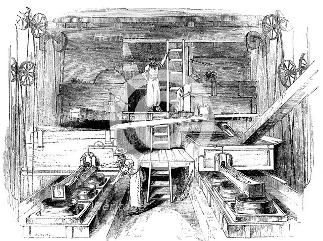 Scene in a Staffordshire pottery factory, c1851. Artist: Unknown