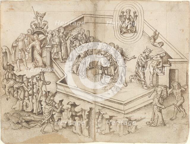 Allegory of the Life of a Scholar in a Rich Household [fol. 3 verso / 4 recto], c. 1512/1515. Creator: Unknown.