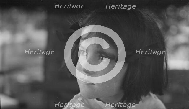 Unidentified child, portrait photograph, between 1896 and 1942. Creator: Arnold Genthe.