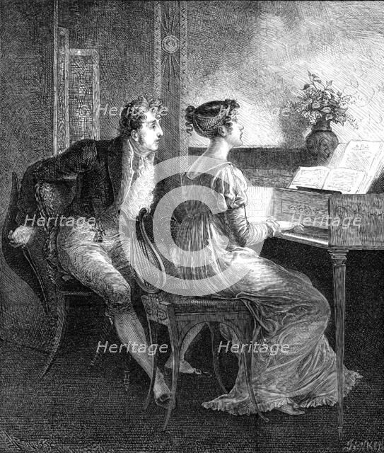 "An Old Song", 1872. Creator: Jenkin.