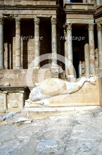 Roman theatre, Sabratha, Libya, c161-c192 AD.