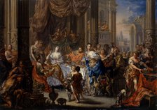 Cleopatra's feast. Artist: Platzer, Johann Georg (1704-1761)