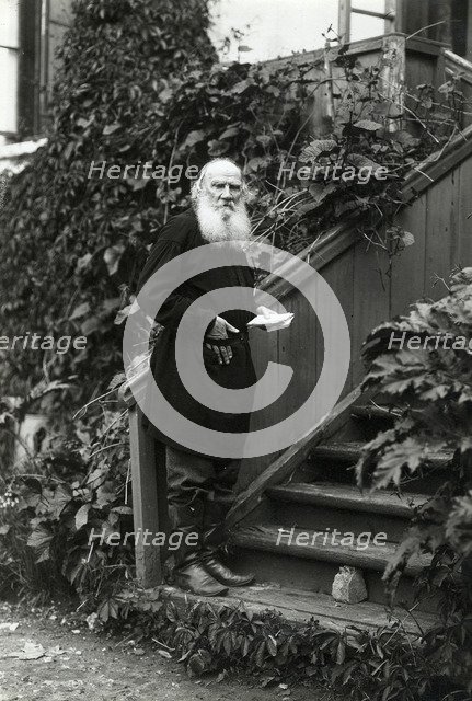 Portrait of the author Count Lev Nikolayevich Tolstoy (1828-1910).