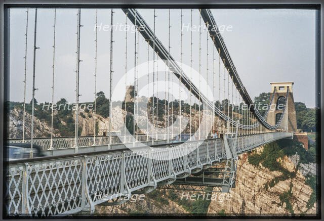 Clifton Suspension Bridge, Clifton, City of Bristol, 1972. Creator: Dorothy Chapman.