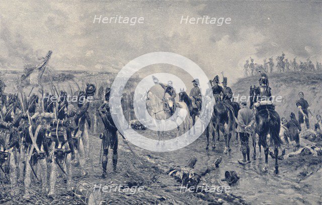 'Napoleon and the Old Guard Before Waterloo', 1815, (1896). Artist: Unknown.