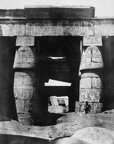 Temple ruins, Egypt, 1852. Artist: Maxime du Camp